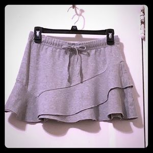 Comfy gray mini skirt